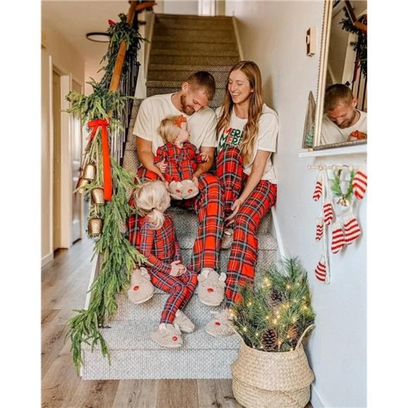 Unisex-adult‎ Matching Family Holiday Christmas Reindeer & Turkey Scuff - Picture 3 of 7